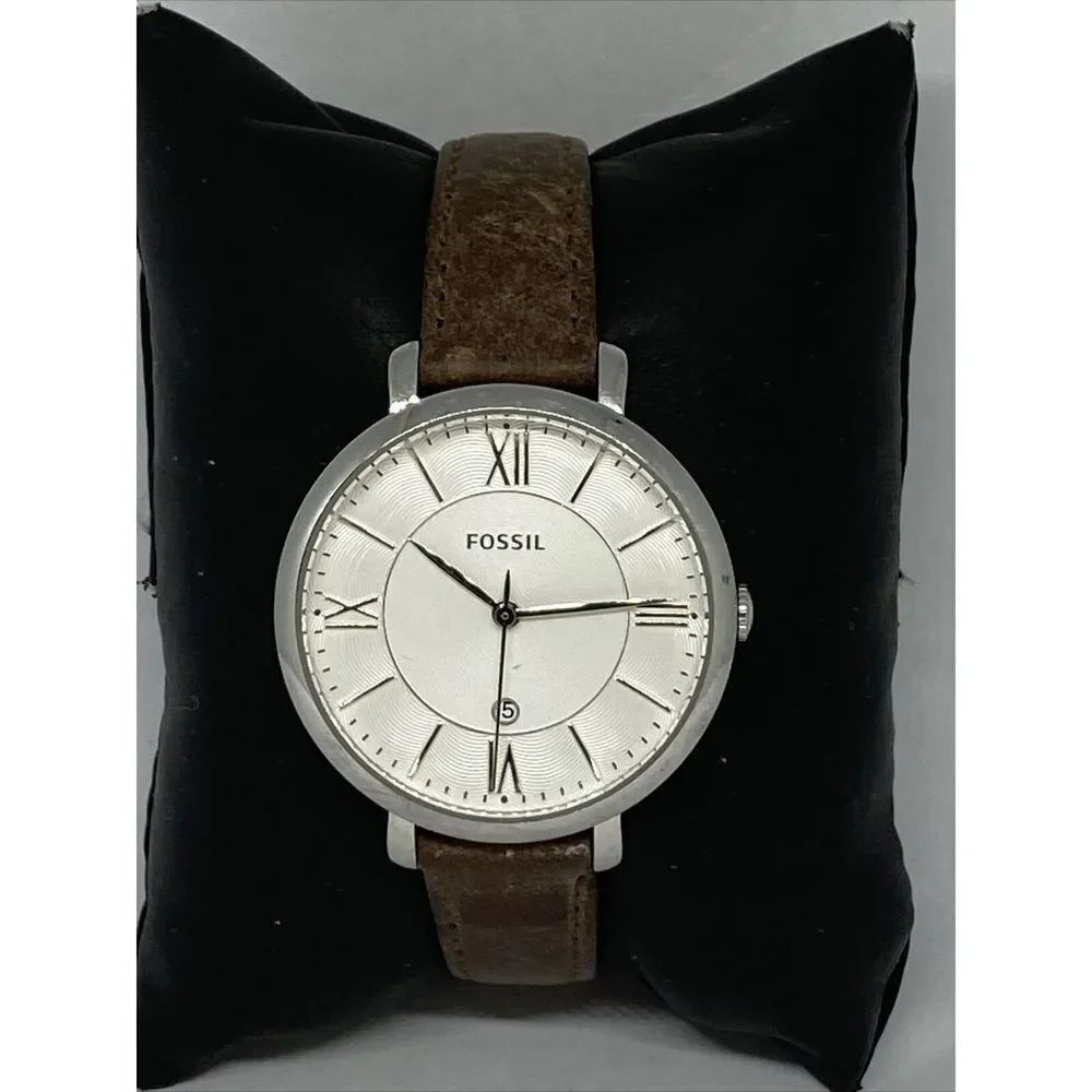 Fossil ES3869 Women's Brwon Buckle Leather Analog Dial Quartz Wrist Watch KL376